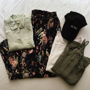 H&M Nature Print Skirt